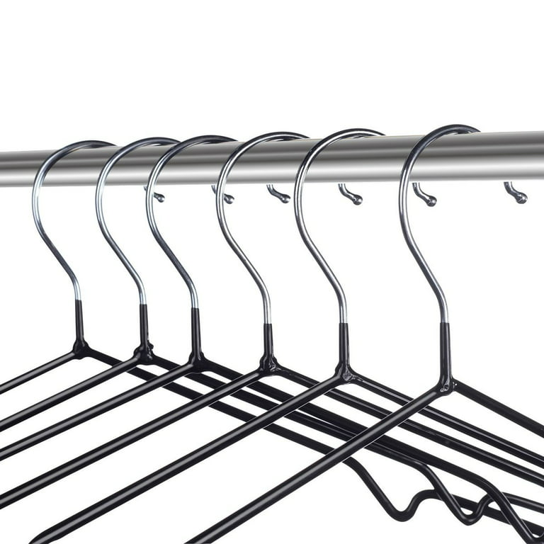  Kabudar Metal Hangers Non-Slip Suit Coat Hangers Chrome and  Black Friction, Metal Clothes Hanger with Rubber Coating, 16 Inches Wide,  Set of 20 (Black) : Home & Kitchen