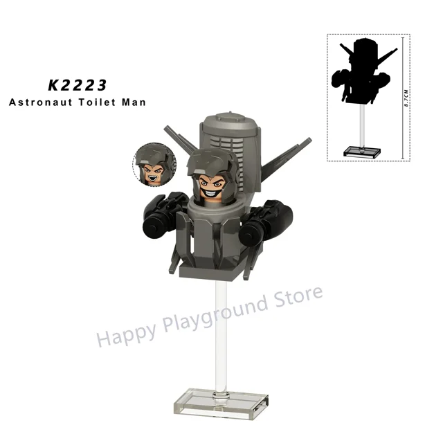 Urban Monster Character Building Blocks Set, Titan Cameraman, Speakerman & Creative Action Figure Model, DIY Assembled Bricks Toy, Collectible Birthday Gift for Kids