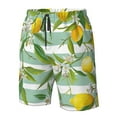 thumbnail image 5 of Kll Lemon Men'S Casual Summer Beach Shorts Hawaiian Shorts With Pockets-Xx-Large, 5 of 9