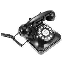 LEORX Vintage Decorative Phone Retro Corded Phone ABS Retro Communication Home Desk Decoration 1Pack