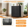 thumbnail image 2 of Simenmax 8 Drawer Dresser for Bedroom Fabric Dresser Chest of Closets Storage Units Organizer Tower Wooden Top Shelf for Bedroom, Hallway, Entryway, Closet,Black, 2 of 7