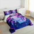 thumbnail image 3 of Feelyou Cartoon Axolotl Full Size Comforter Sets for Teens, Kawaii Ocean Sealife Bedding Comforter Set, Underwater World Reversible Bedding Sets, Ultra Soft Home Decor, 3-Piece, 3 of 8