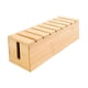 thumbnail image 3 of Caja organizadora de cables de madera, resistente al polvo, compacta, para escritorio con tapa, fácil de guardar., 3 of 9