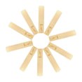 thumbnail image 1 of Lengüetas de saxofón tenor Bb, nivel estándar, en caja de colores, 10 piezas, dureza 3.0, ideales para principiantes, con fundas protectoras individuales., 1 of 6
