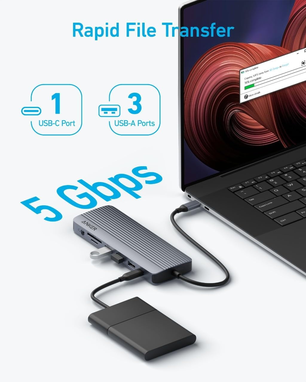 Anker 14 in 1 USB C Docking Station,USB C Hub Triple Display