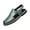 Army Green, variant on Men's Faux Leather Close-Toe Sandals with Adjustable Ankle Strap Breathable Lightweight Summer Arch Support Slip-On Flats Casual Dress Beach Walking Office Formal Work Shoes, White, 7.5