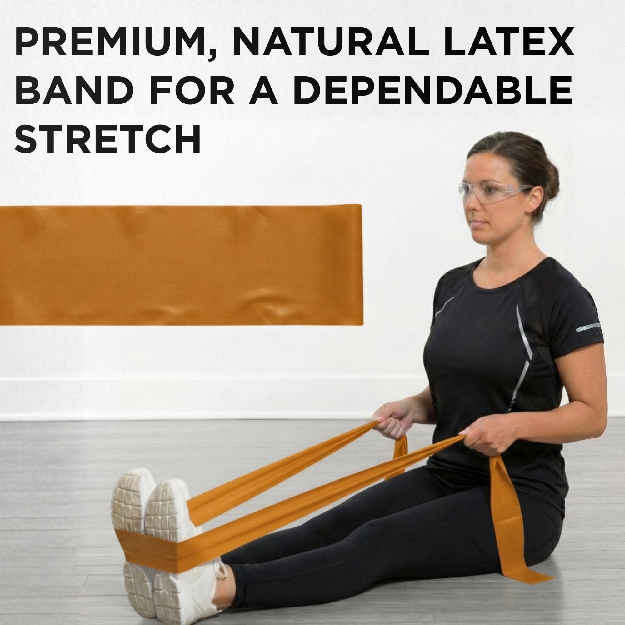 THERABAND Resistance Band, Gold, Max, 50-Yard Roll, Elastic Band for Strength Training, Stretching, Yoga, Pilates, Physical Therapy, Portable & Cut-to-Length, Color-Coded Levels