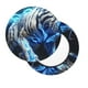 thumbnail image 2 of Disketp Futuristic Blue Light White Tiger Funda Redonda para Taburete, Funda de Cojín para Silla de Bar Suave y Elástica-13 inch, 2 of 7