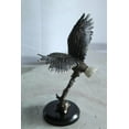 thumbnail image 6 of Nifao Bronze Eagle Statue on Marble Base Soaring Bird Sculpture – Bronze Statue on Marble Base, Home Decor, 8"L x 5"W x 10"H, 6 of 12