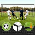 thumbnail image 6 of MOPHOTO Soccer Goals for Backyard,24x8FT Black Competition Practice Training Goals,Portable Soccer Training Equipment,Moveable Weatherproof for Adults Youth Outdoor, 6 of 6