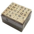 thumbnail image 2 of Hampton Art Miniature Alphabet Wood Stamp Set, 2 of 6