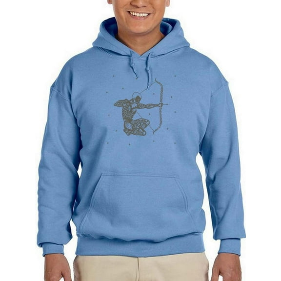 Man W Nature Tattoos Art Hoodie Men -Image by Shutterstock, Male Large