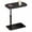 Black, variant on Overbed Table with Adjustable Height, Folding Laptop Desk for Bed and Sofa, Portable C-Shaped Tray Table with Metal Base for Home Office, Bedroom & Small Spaces