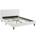 thumbnail image 2 of Modway Anya Modern Style Vinyl and Wood Full Bed in White Finish, 2 of 10