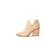 thumbnail image 6 of Steve Madden Alyse Tan Side Cut Block Heel Pointed Toe Fashion Leather Booties (Tan, 8.5), 6 of 9
