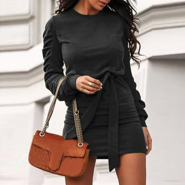 Homely Sweater Dress For Women Fashion Women Plus Size Printed O
