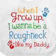 thumbnail image 4 of Inktastic Future Oil Rig Roughneck Like Daddy Boys Baby Bib, 4 of 4