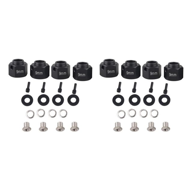 Ounissouiy Juego de ampliación de adaptador de coche de 8mm/9mm reemplazo para 1/10 TRX-4 TRX4 ruedas de camiones RC Type1 NO1 Ounissouiy CBP084971