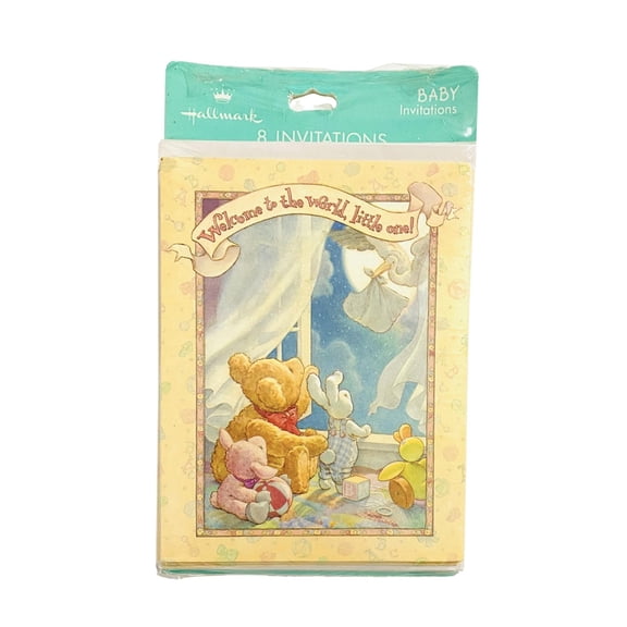 Hallmark Baby Invitations 8 Invitations "Welcome to the world little one!"