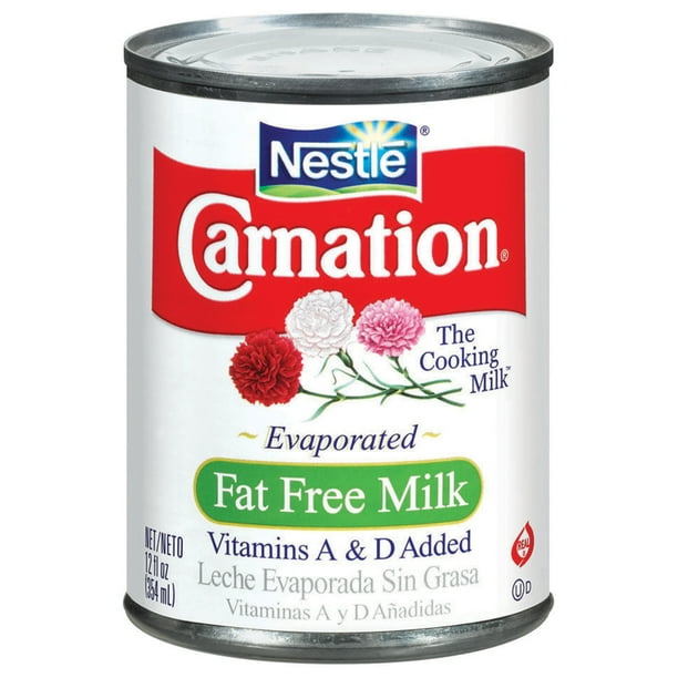 CARNATION Fat Free Evaporated Milk 12 fl. oz. Can, 24 count