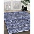 thumbnail image 2 of Ahgly Company Indoor Square Patterned Blue Whale Blue Area Rugs, 8' Square, 2 of 6