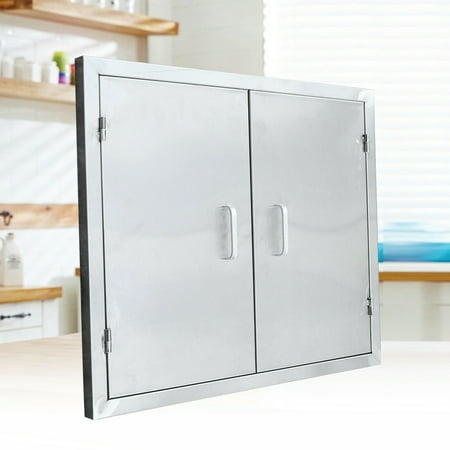 

DENEST Double Access Door 24x28inch Stainless Steel for Kitchen Cabinet BBQ Island