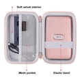 thumbnail image 4 of Canboc Hard Case for Fujifilm Instax Mini Link 2/ Instax Mini Link Smartphone Printer, INSTAX Share SP-2 Mobile Printer, Mesh Bag fit Instax Mini Instant Film, Cable, Rose Gold, 4 of 10