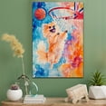 thumbnail image 2 of Pomeranian Dog Stretched Canvas Size 8x12 – Basketball Canvas Print of Funny Pomeranian Dog Wall Art, Basketball Sports Wall Decor, Home Decor, Dog Lover, 2 of 5