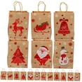 thumbnail image 5 of HOOWIFFY 24pcs Cute Party Favor Bags Kraft Paper Assorted Color, 5 of 8