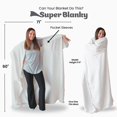 thumbnail image 4 of Manta portátil Cape Super Blanky para mujeres y hombres, color blanco, 4 of 8