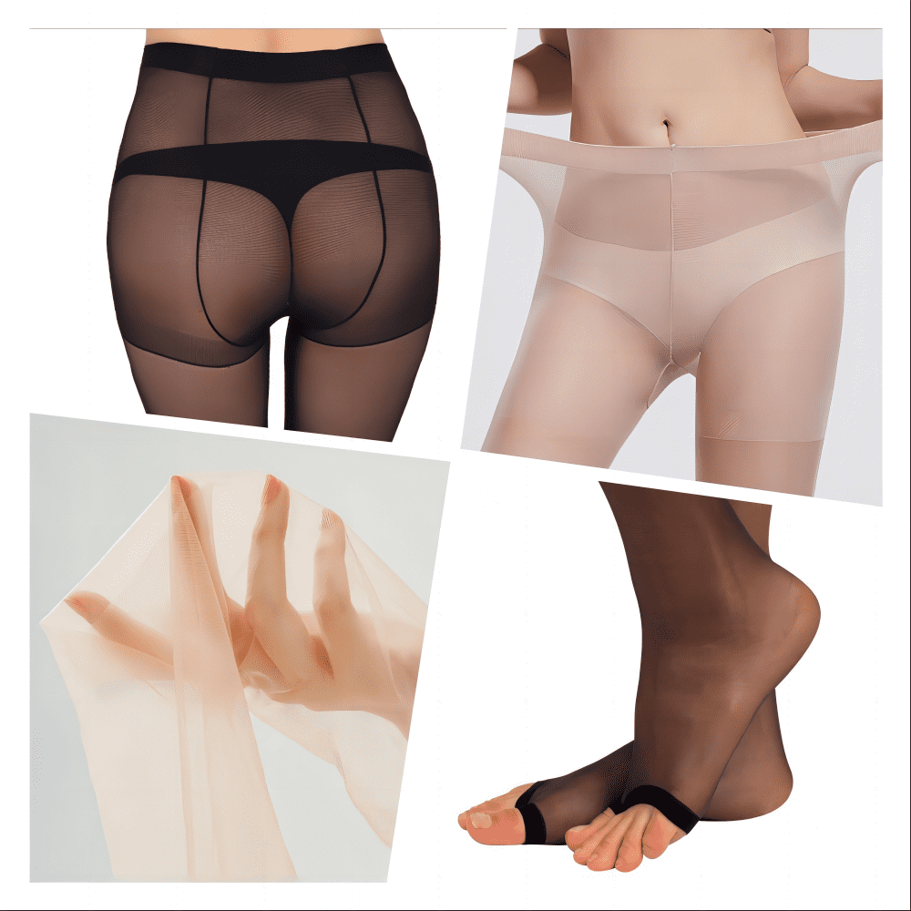 3PCS Women's Sheer Tights - 20D Control Top Pantyhose with Reinforced Toes  