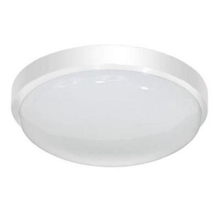 

Jesco Lighting CM402M-30-WH 13 in. Round LED Ceiling Fixture Or Ada Sconce With Acrylic Shade White - 3000K