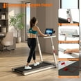 thumbnail image 4 of Gymax 3HP Walking Running Jogging Exercise Machine APP Control Folding Treadmill Silver, 4 of 9
