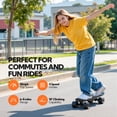 thumbnail image 4 of EBOSSOM Electric Skateboard with 350W Motor, 27" Eboard with Remote Control, 4 Modes Max 10Mph, 8 Layers Deck,Gifts for Beginners and Teens,ES6 SE, 4 of 8