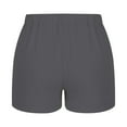 thumbnail image 3 of TYGHBN Women's Linen Shorts Solid Color Comfortable Wide Leg Leisure Shorts Five Eighths Pants Womens Casual Pants Linen Women Dressy Casual Soft Pants Women Casual Women Pants Casual Boot Cut Cabana, 3 of 4
