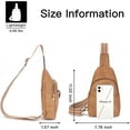 thumbnail image 5 of Sling Bag for Women Vegan Leather Fanny Pack Crossbody Bags Chest Bag for Women, 5 of 7