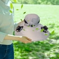thumbnail image 5 of Elainilye Solar USB Charging Fisherman Fan Hat for Summer, Double Blower Fan Hat with Strong Wind Feature, Outdoor Headwear for Beach Activities, Daily Commute, and Sun Exposure Protection, 5 of 6