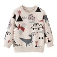 thumbnail image 3 of Sudadera con capucha de dinosaurio para niños y niñas, ropa para otoño y primavera, camisetas deportivas para bebés muy vendidas, 3 of 5