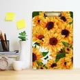 thumbnail image 6 of FMSHPON Sunflowers Green Butterflies Clipboard Hardboard Wood Nursing Clip Board and Pull for Standard A4 Letter 13x9 inches, 6 of 8
