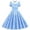 Z1#Sky Blue359, variant on Puliio Summer Dresses for Women Short Sleeve Lapel Collar Polka Dot Mini Vintage Casual Party Dress