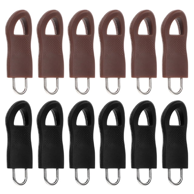 12PCS Detachable Zipper Pull Tab Professional Zipper Handle Sturdy Zipper Head