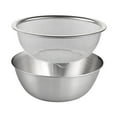 thumbnail image 2 of 2Pcs Fruit Vegetable Washing Basket Rice Washing Bowl Colander Food Strainers Set Pasta Spaghetti Rice Rinser Strainer Washer for Food Prep 22cm, 2 of 8