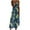 Dark Blue, variant on Womens Summer Plus Size Dress Fashion Floral Printed V Neck Spaghetti Strap Flowy Boho A Line Dress Casual Loose Beach Sun Long Maxi Dress