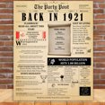 thumbnail image 5 of 103rd Birthday Party Decor Poster 103 Years Ago Back In 1921, 5 of 5