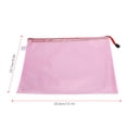 thumbnail image 4 of Mesh Zipper Bag, Transparent File Bag Practical  For Maps For Certificates For Documents For Express Light Blue,Light Pink, 4 of 8