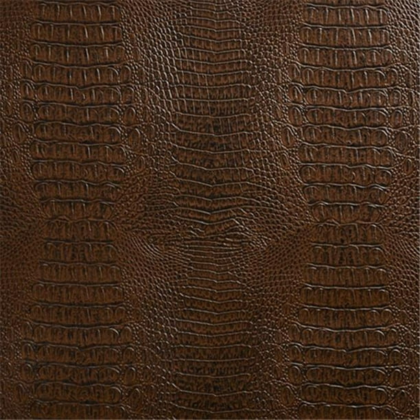 Crocodile Faux Leather Vinyl Fabric, Faux Tooled Leather Fabric By The Yard