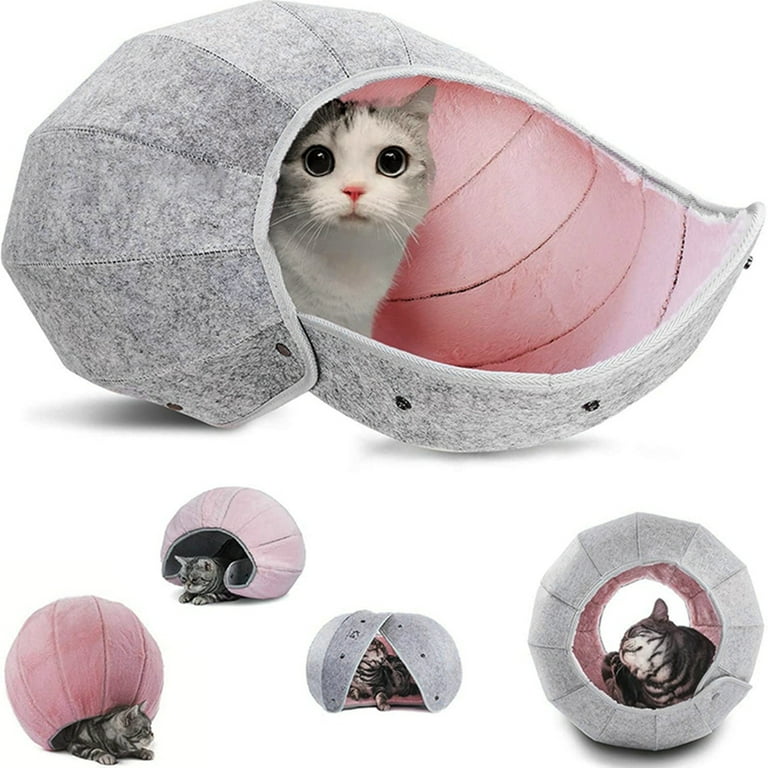 Cat Tunnels for Indoor Cats Cat Toy Balls Interactive N in 1 Cat Bed Cave Condos Foldable Multi Function Scratch Resistant Cat Tunnel Tube