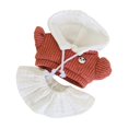 thumbnail image 3 of Ropa de muñeca de peluche para muñeca de 20 cm, atuendo de muñeca, bricolaje, juego de simulación, regalo de cumpleaños Naranja, 3 of 9