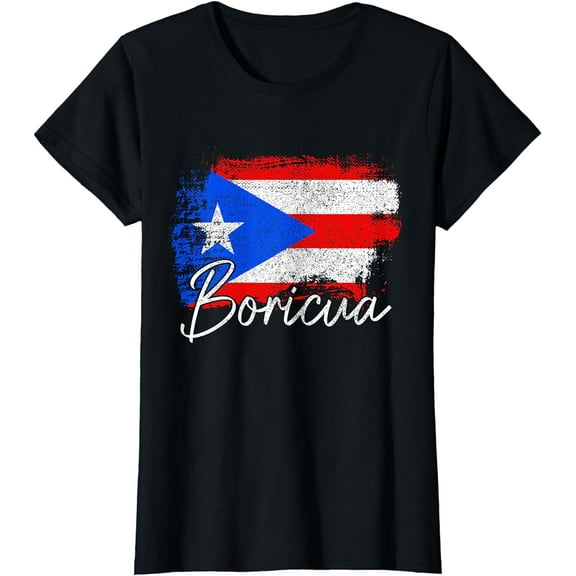 Puerto Rico Boricua Vintage Puerto Rican Flag Pride T-Shirt