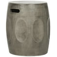 thumbnail image 3 of Safavieh Zuri Outdoor Modern Concrete Round Accent Table - Dark Grey, 3 of 6